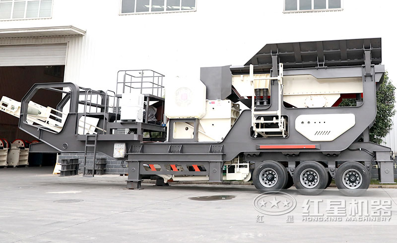 小型流動石料機