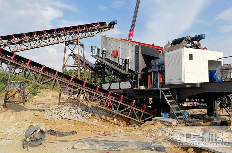移動(dòng)式建筑垃圾破碎機(jī)配置圓錐破