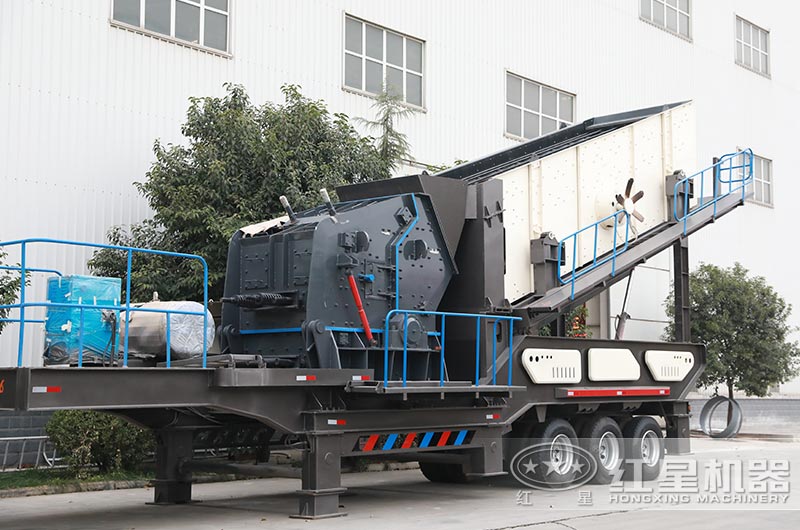 流動(dòng)式砂石粉碎機(jī)圖片、反擊破